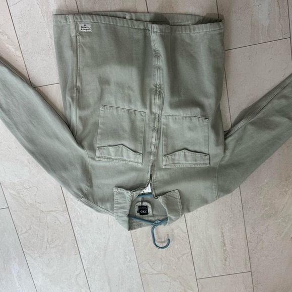 Zara Other - Zara Olive Green Lightweight Shirt Jacket